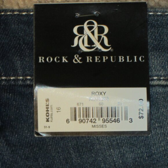 Rock & Republic Bermuda Short 29" length size 16 Roxy Misses - Picture 5 of 8